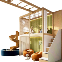 Lit à glissière rotatif dans la chambre des enfants, lit à deux étages en bois massif, conception personnalisée de la maison de jeu pour enfants