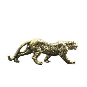 Estatua de mesa, adorno para el hogar, colgante de mesa, Leopardo de latón para decoración del hogar - Product Image 5