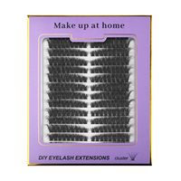 Échantillon Gratuit Cils en Grappe DIY Longueurs Mixtes 8-16 mm 40D 60D Extensions de Cils Individuels en Grappe DIY