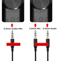 Penawaran Spesial QLDZ-GS3 Kartu Suara USB Eksternal Virtual Mini 7.1 Channel Adapter Plug and Play Peredam Kebisingan Suara Dapat Diatur untuk PC Laptop
