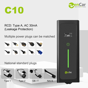 Chargeur mobile EV classique Zencar 16A 32A monophasé intelligent EVSE pour recharge électrique IP66 avec option d'application Wi-Fi - Product Image 1