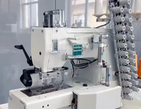 Machine à coudre multi-aiguilles à double surjet à chaîne SF 868-13932-4P à 13 aiguilles
