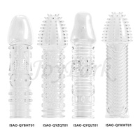 Funda de Pene Grande Reutilizable de Silicona Ultra Fina de Alta Calidad con Diseño de Dragón, Súper Suave, Cristalina, Impermeable, Libre de Ftalatos, CE ROHS