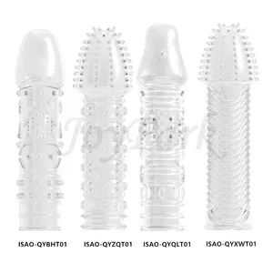 High Quality Hot Ultra Thin Dragon Condom Super Soft Silicon Crystal Penis Sleeve Spike Condom in Bangladesh