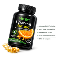 MixExtract – Nouvelles Capsules Végétaliennes Personnalisées d'Acide Ascorbique (Vitamine C) – Complément Alimentaire Liposomal Complex pour Soutenir la Santé Immunitaire et Articulaire