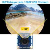 ELP Webcam PC Mini sudut lebar 1080P, modul kamera USB Driver gratis CMOS OV2710 untuk Android Windows Linux Raspberry Pi