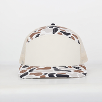 Casquette Trucker Snapback en Maille Camouflage 7 Panneaux de Haute Qualité avec Broderie 3D et Logo Personnalisé – Chapeau Ajusté Populaire pour Hommes – Vente en Gros