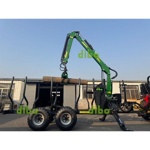 Matériel forestier homologué CE, <span class=keywords><strong>support</strong></span> ODM/OEM, chargeuse sur pneus <span class=keywords><strong>de</strong></span> 7,8 m, grappin à bois, remorque à bois <span class=keywords><strong>de</strong></span> 12 tonnes avec frein pneumatique et frein hydraulique - Product Image 6