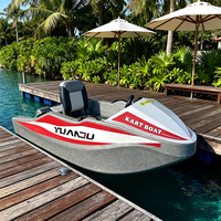 Mini kart électrique à grande vitesse pour bateau, à batterie au lithium, 2 places, 52 km/h, embarcation de divertissement nautique