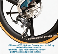 Cuadro de Carbono T700 Aurora Chameleon con Pintura Degradada de Color Exclusiva, Apariencia Elegante para Ciclistas Urbanos de Alta Gama