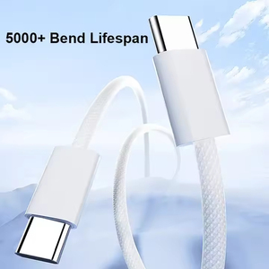 <span class=keywords><strong>Cable</strong></span> de Carga Trenzado de 1M 2M 60W Tipo <span class=keywords><strong>C</strong></span> a Tipo <span class=keywords><strong>C</strong></span> para <span class=keywords><strong>iPhone</strong></span> 15, <span class=keywords><strong>Cable</strong></span> de Datos de Carga Rápida de 60W para <span class=keywords><strong>iPhone</strong></span> 15 Pro Max, <span class=keywords><strong>Cable</strong></span> USB <span class=keywords><strong>C</strong></span> - Product Image 3