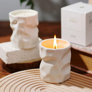Smokeless Soy Wax Scented Candle In Gypsum Cup Fresh Long Lasting Aroma Home Decor Gift Ornament - Product Image 1