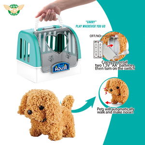 Jouets éducatifs pour animaux de compagnie, cage en plastique pour chiot mignon, peluche douce, accessoires de soins pour animaux de compagnie, ensemble de <span class=keywords><strong>chien</strong></span> drôle en peluche pour fille - Product Image 4