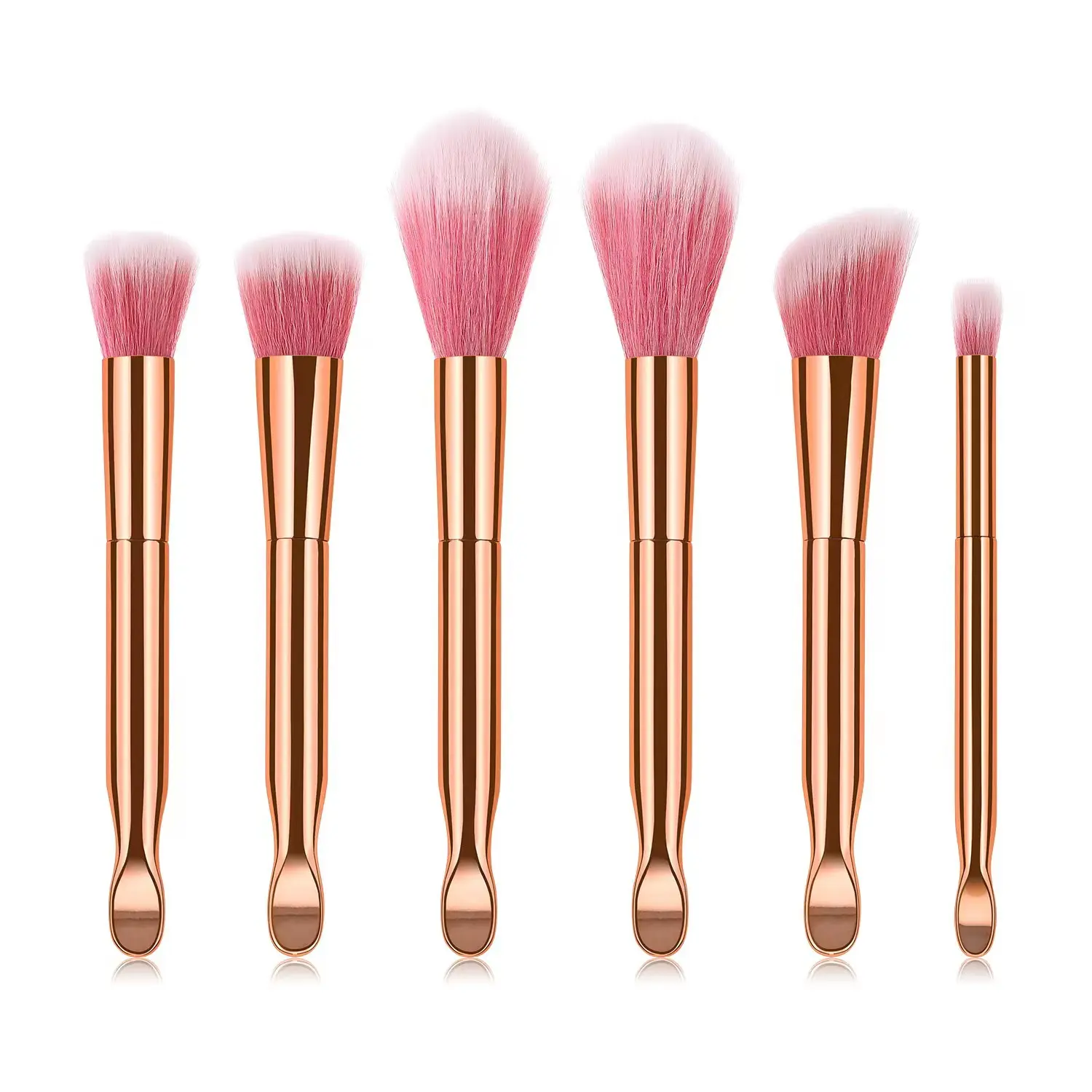 M218 High quality 6 portable Soft Beginner makeup brush set cosmetic of beautiful