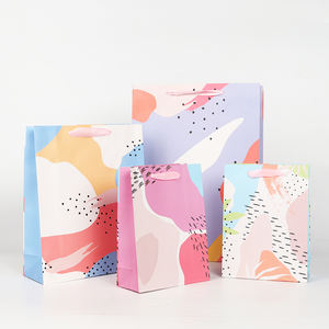 Stock au détail 210gsm ivoire papier kraft sacs en papier shopping sac d'emballage cadeau pour l'épicerie - Product Image 1