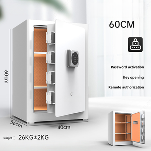 Alta calidad H60cm biométrica remota inteligente ignífugo Seguro Hogar Oficina Hotel recepción pequeña caja de seguridad antirrobo USO COMERCIAL - Product Image 2