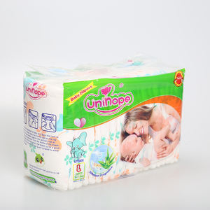 Hoogwaardige superabsorberende wegwerpluiers voor baby's met magische tape, 3D-lekpreventie, ademend, niet-geweven materiaal. - Product Image 2