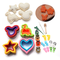 Dierlijke Cartoon Vormen Diy Groente Fruit Cutter Schattige Lunch Punch Brood Sandwich Snijder En Sealer Set