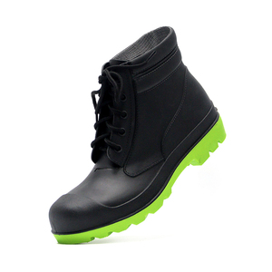 Botas de Seguridad de PVC con Cordones, Resistentes al Agua, a los Ácidos y a los Pinchazos, con Puntera de Acero, Certificadas por la CE - Product Image 1