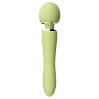2-in-1 Beheizter Vibrator mit Smart-Warming-Kopf Klitoris-Massagegerät 10 Vibrations- und Stoßmodi Magnetisch Aufladbares Sexspielzeug