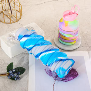 Силиконовая складная бутылка для воды унисекс Дорожная Спортивная чашка для воды большая емкость Складная чашка для хранения воды - Product Image 2