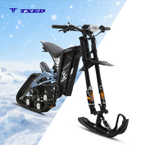 Nouveau vélo électrique à double usage TXED <span class=keywords><strong>pour</strong></span> la neige et le sable, moto électrique tout-terrain avec pneus larges et skis de <span class=keywords><strong>piste</strong></span> - Product Image 6