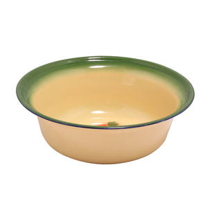 Vente en gros <span class=keywords><strong>de</strong></span> bols à soupe ronds en émail profond Plaques métalliques design campagnard Plats <span class=keywords><strong>de</strong></span> cuisine <span class=keywords><strong>de</strong></span> style campagnard durable pour camping usage alimentaire - Product Image 3