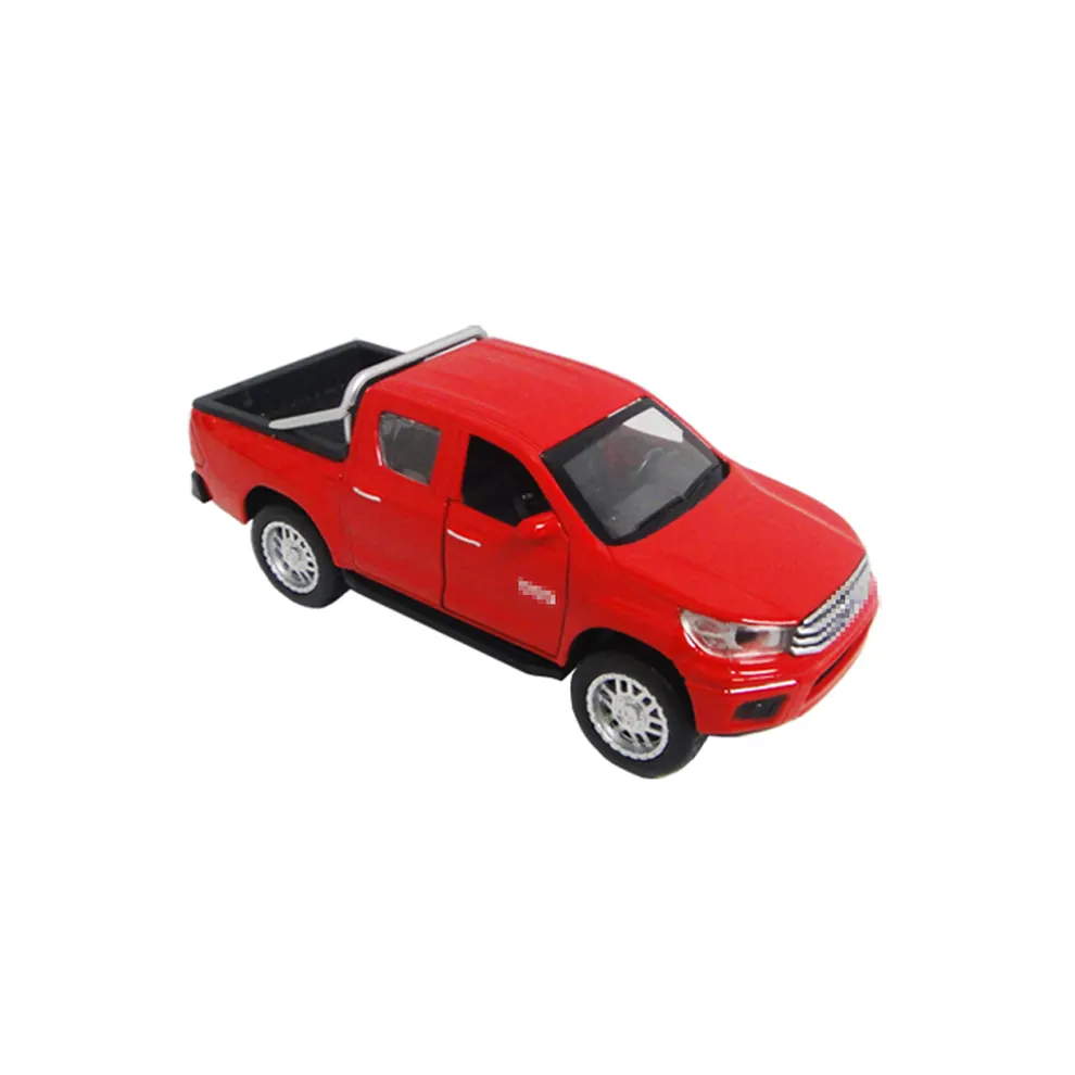 Rode Kleur Licentie Toyotaed Model Pull Back Pick-Up Truck Simulatie 1 43 Metalen Auto Legering Auto Speelgoed Voor Jongens