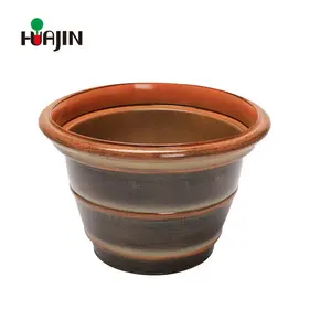 Best selling large outdoor mintate ceramic plastic vases and pots planters