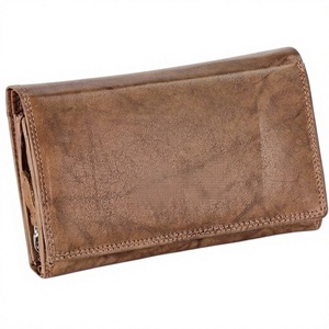 Women's Vintage Style Anti-Theft PU <b>Wallets</b> Large Capacity <b>Zipper</b> Closure Short Stone Pattern Multi-Card Slot - Product Image 2