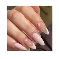 Ongles de luxe personnalisés presse sur les ongles faux Art presse sur couverture complète long cercueil faux ongles
