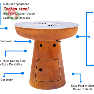 <span class=keywords><strong>2025</strong></span> bán sỉ giá rẻ vườn k J tốt hơn vườn cắm trại nướng mạ kẽm 80 cm thép ngoài trời hố lửa BBQ grills - Product Image 4