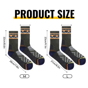 WRELS Wholesale Merino Wool Sports Socks Breathable Quick Drying Winter Outdoor Warm Anti slip Moisture Wicking Wool <strong>Boot</strong> Socks - Product Image 6
