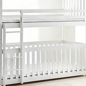 <span class=keywords><strong>Lit</strong></span> superposé moderne <span class=keywords><strong>2</strong></span> en 1 blanc pour filles, adolescents, enfants, en bois, pour chambre à coucher - Product Image 5