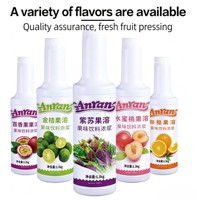 Fabrieksleverancier Dragonfruit Puree 1.3L Dik Vruchtvleesconcentraat Rijke Sirop Bubble Tea Fruitdrank IJsdrank Ingrediënten