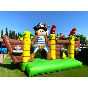 Castello Gonfiabile a Forma di Nave Pirata Hpfburg Più Popolare, Scivolo Combinato in PVC per Parchi Divertimento - Product Image 1