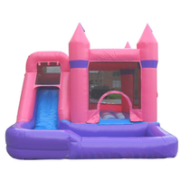 Aire de jeux gonflable compacte pour enfants, idéale pour les jardins résidentiels