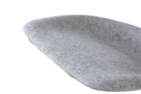 Chaise empilable moderne en feutre recyclé durable pour la maison, le bureau, la chambre, le salon, la salle à manger, les salles de conférence, pieds en fer