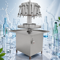 Machine de remplissage semi-automatique rotative à 14 ou 18 têtes pour vin, eau, liquides, boissons, whisky, jus et eau de coco