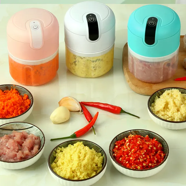 Thuisgebruik Elektronische Draagbare Usb Mini Food Processor Keuken Gadgets Knoflook Pers Elektrische Knoflook Chopper