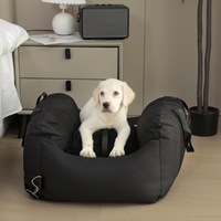 Logo personnalisé Porte-chien Portable voiture siège de sécurité lit pour voyager siège d'appoint pour animaux de compagnie avec poche de rangement lit pour chien de luxe