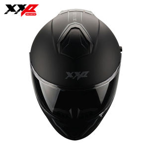 Casques de moto intégraux en ABS noir mat, nouveau spoiler large, visière transparente, boucle à dégagement rapide, XXP Warr DOT, garantie de 6 mois - Product Image 5