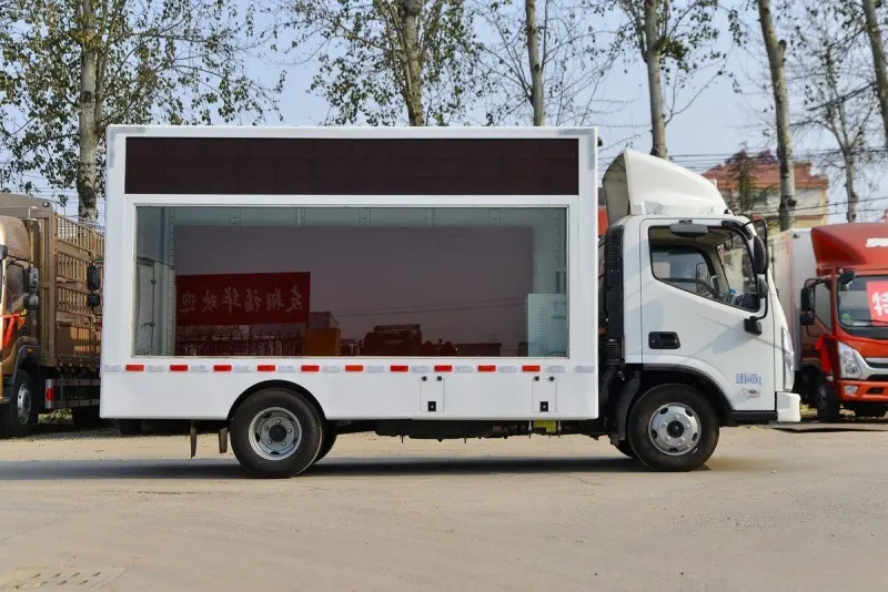 Foton anuncia caminhão leve 132hp 4x2 caixa de engrenagens rápida AMT Weichai Euro 6 esquerda suspensão a ar caminhão de carga