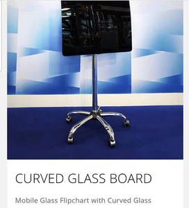 Mobiles Glas Flip chart mit gebogenem Glas, Corved Glass Board - Product Image 3