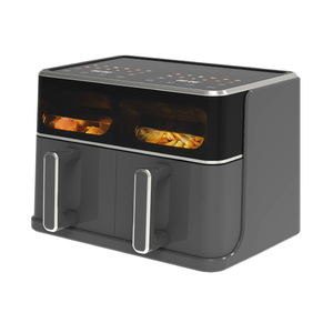 10L Double Basket Nonstick 2 Independent Control Panels Digital Air Fryer Dual Pot - Product Image 2