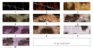 <span class=keywords><strong>Pelle</strong></span> Sintetica con Motivi Leopardati Effetto Lucertola 1,2 mm Semi-PU Stampata Materiale Artificiale per Portafogli e Borse - Product Image 3