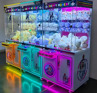 Máquina de grúa de garra de Arcade que funciona con monedas de construcción de tablero grande Máquina de juego de garra de muñeca compatible con Google Pay y Apple Pay
