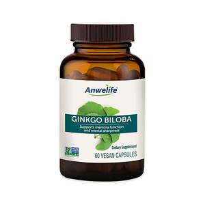 Suplemen Otak Herbal Ginkgo Biloba Himalaya OEM untuk Dukungan Fokus dan Daya Ingat Dewasa - Vegan Bebas Gluten 120mg <span class=keywords><strong>60</strong></span> Kapsul - Product Image 1