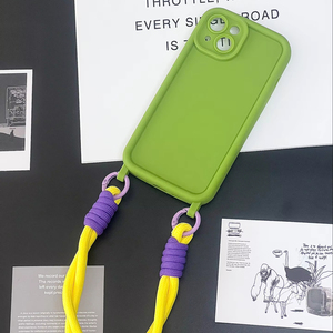 Nouvelle <span class=keywords><strong>Coque</strong></span> de Téléphone Portable Antichoc en <span class=keywords><strong>Cordon</strong></span> Tressé Bicolore Couleur Bonbon pour <span class=keywords><strong>iPhone</strong></span> 16 Plus 17 Air <span class=keywords><strong>Pro</strong></span> <span class=keywords><strong>Max</strong></span> - Product Image 3