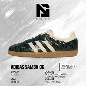 ADIDAS WMNS OG 'snakeskin Pack-COLLEGIATE green' รองเท้าสเก็ตบอร์ดหนังสตรีแบบผูกเชือก - Product Image 6